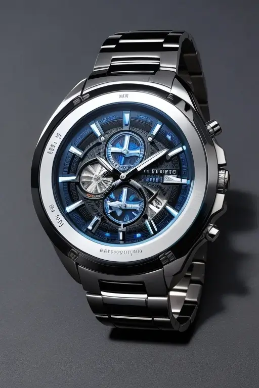 Reloj café con detalles dorados. Para Hombre