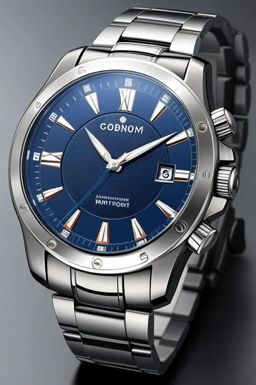 Reloj café con detalles dorados. Para Hombre