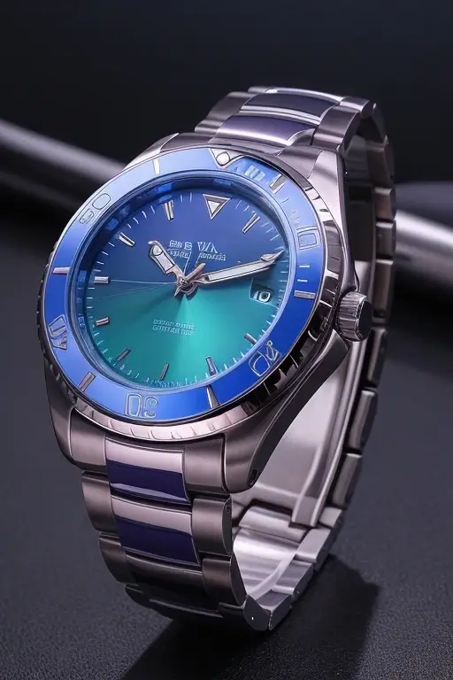 Reloj café con detalles dorados. Para Hombre