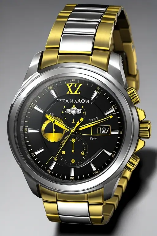 Reloj café con detalles dorados. Para Hombre